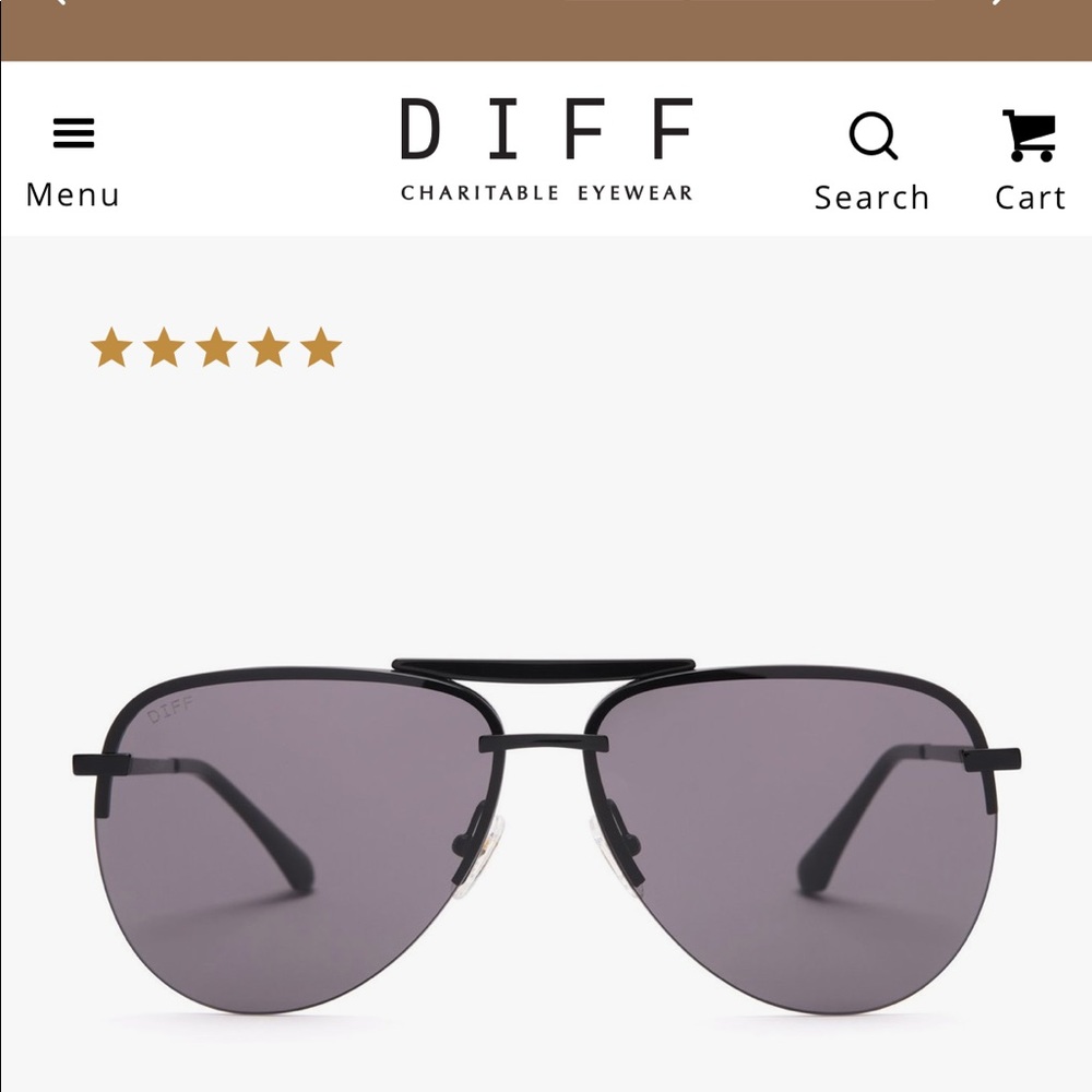 DIFF aviator sunglasses